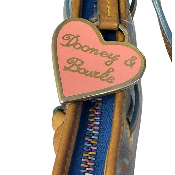 Vintage Y2K DOONEY & BOURKE Rainbow Monogram Logo Mini Purse Shoulder Bag - Picture 11 of 12